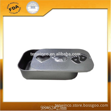 Rectangle Sliding Gifts Tin Box with Embossing Logo